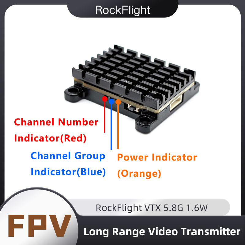 RockFlight TX663 VTX 5.8G 48CH - огляд і ціна Drone Racing Vtx