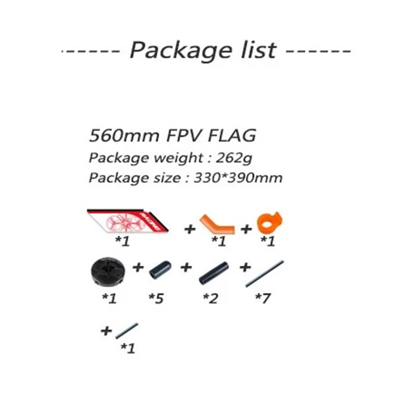 LDARC 560mm FPV Freestyle Outd - огляд і ціна Drone Racing Flag